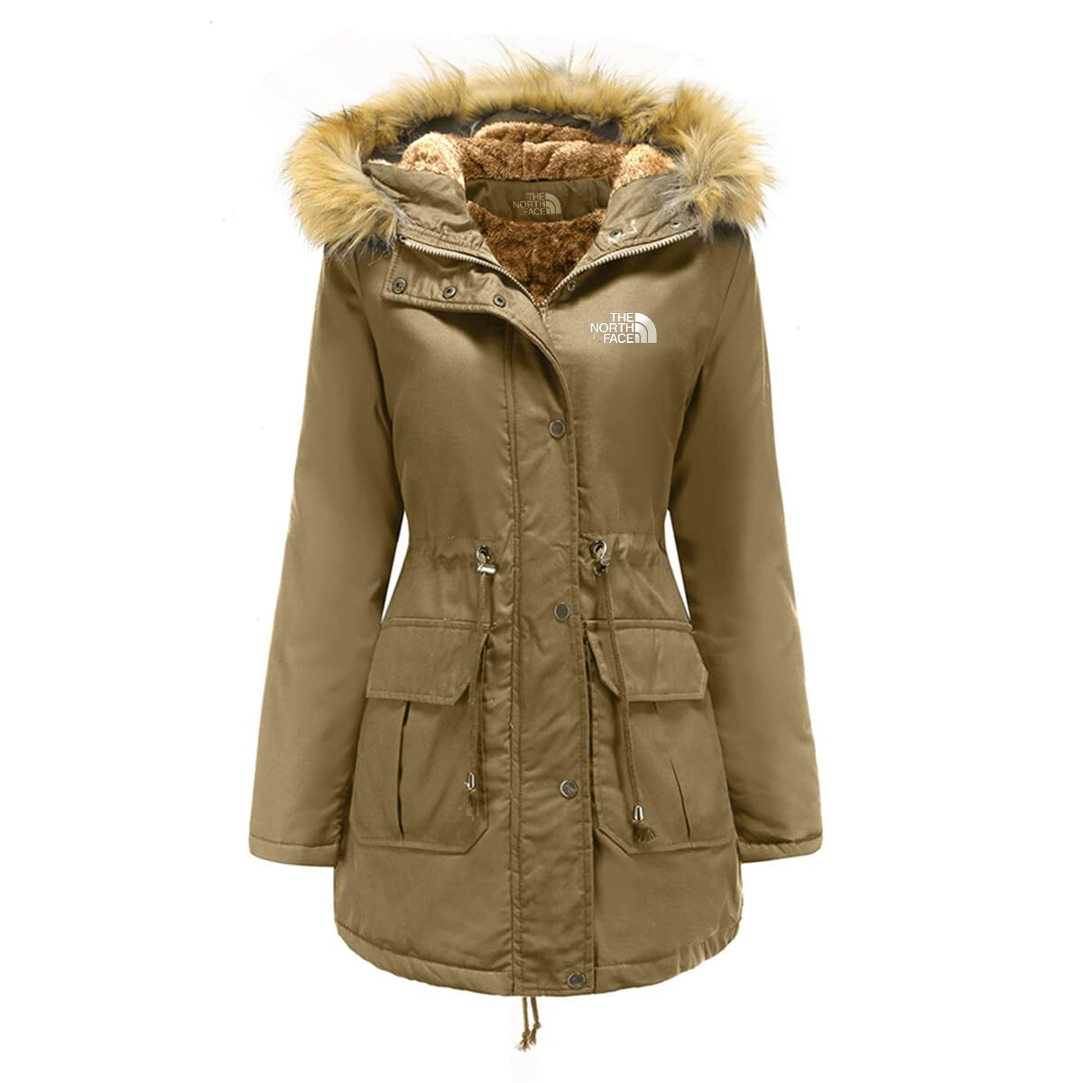 Cold -proof and velvet jacket lady large size